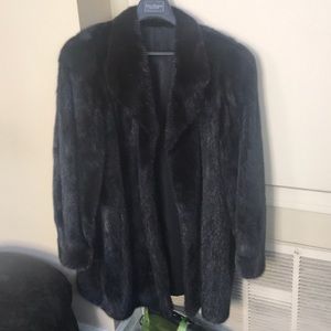 Black Mink Fur Coat